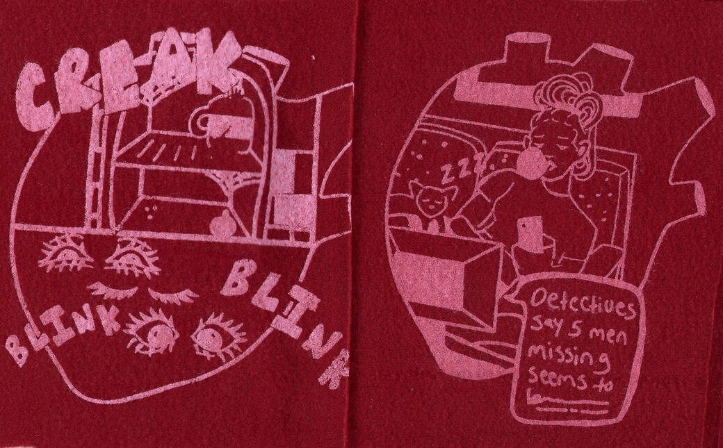 November 2024, Felt, Silk Screen Print