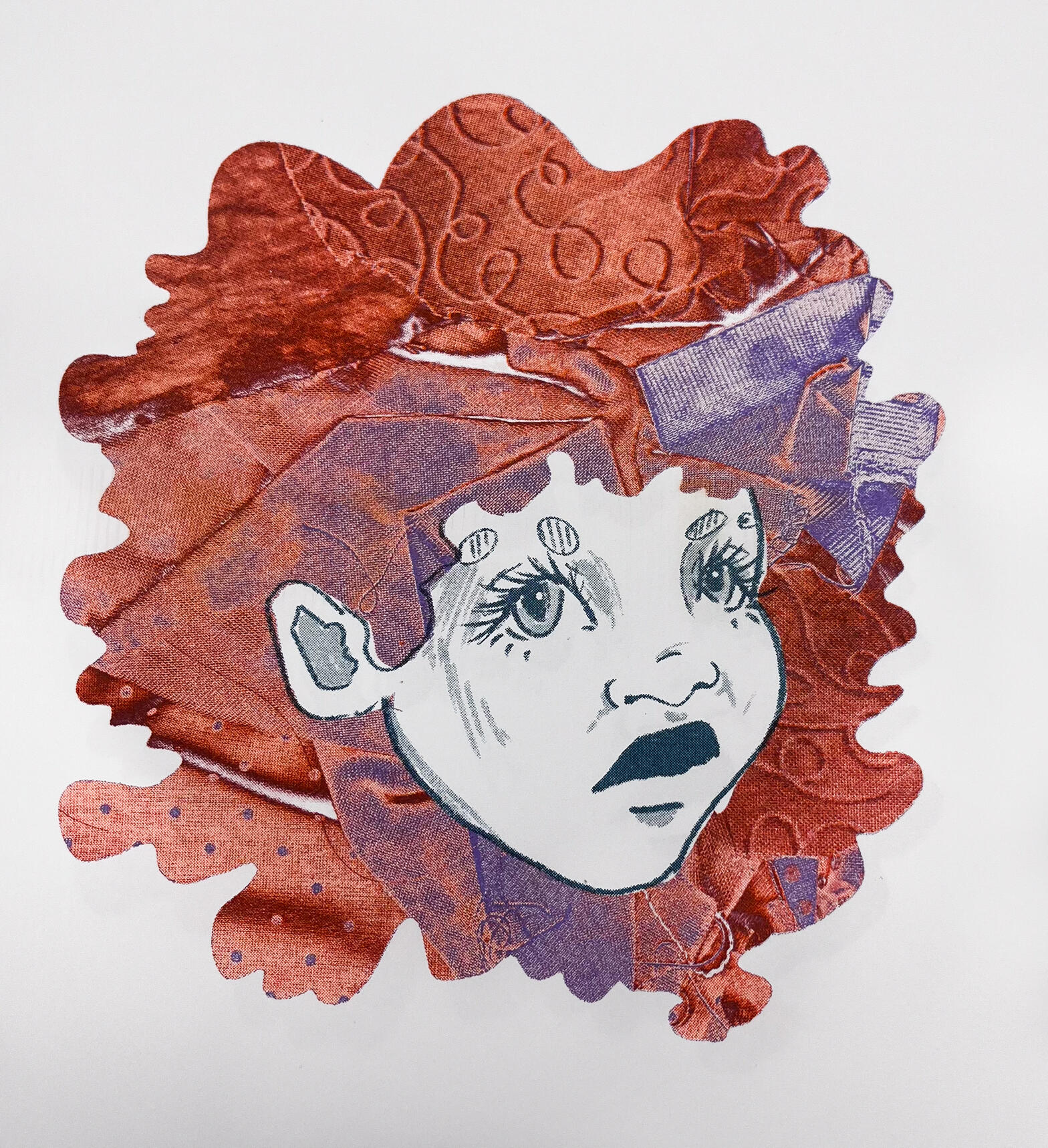 Textiles To Riso 1, September 2025, Textiles, Risograph