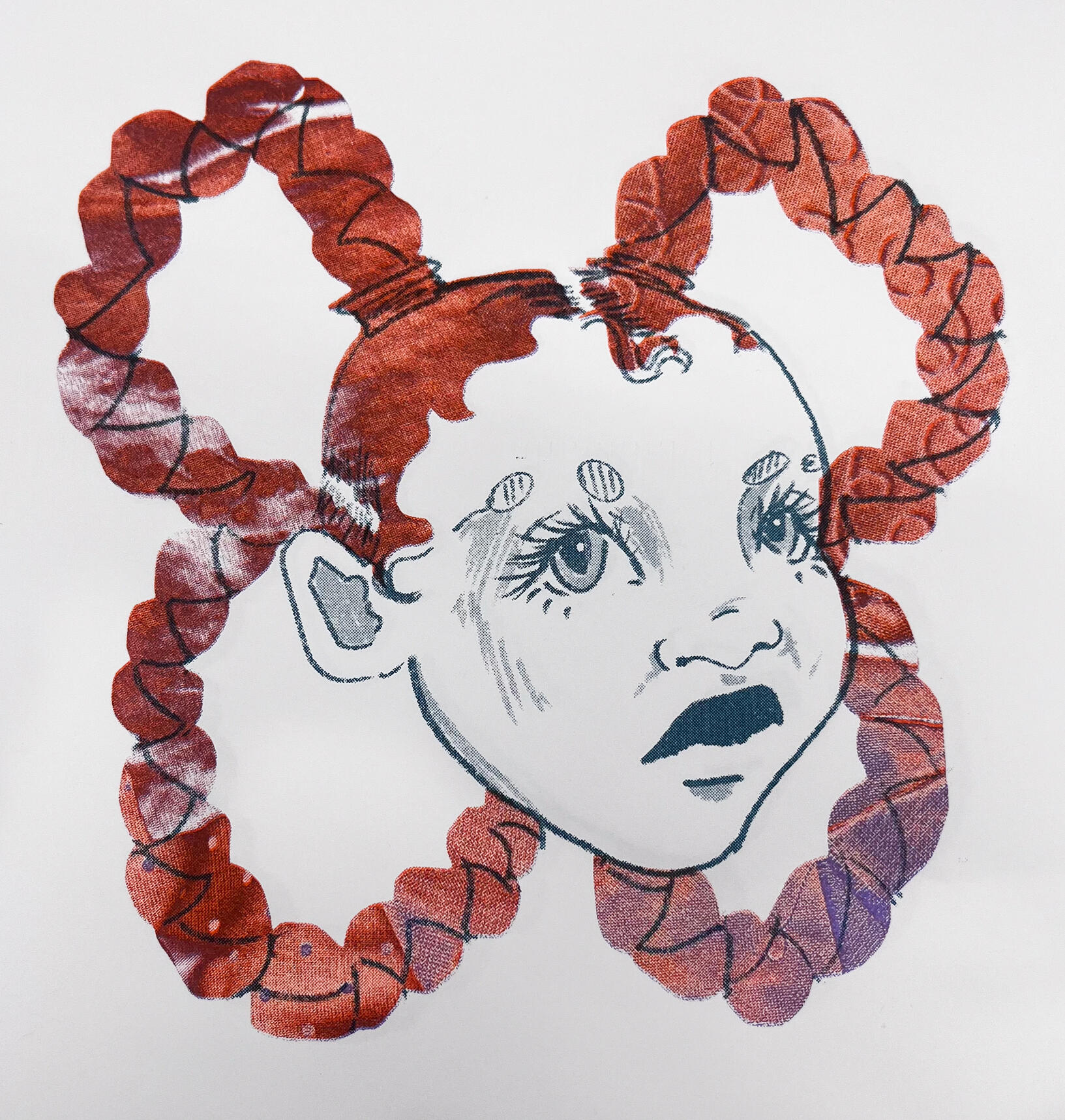 Textiles To Riso 2, September 2025, Textiles, Risograph