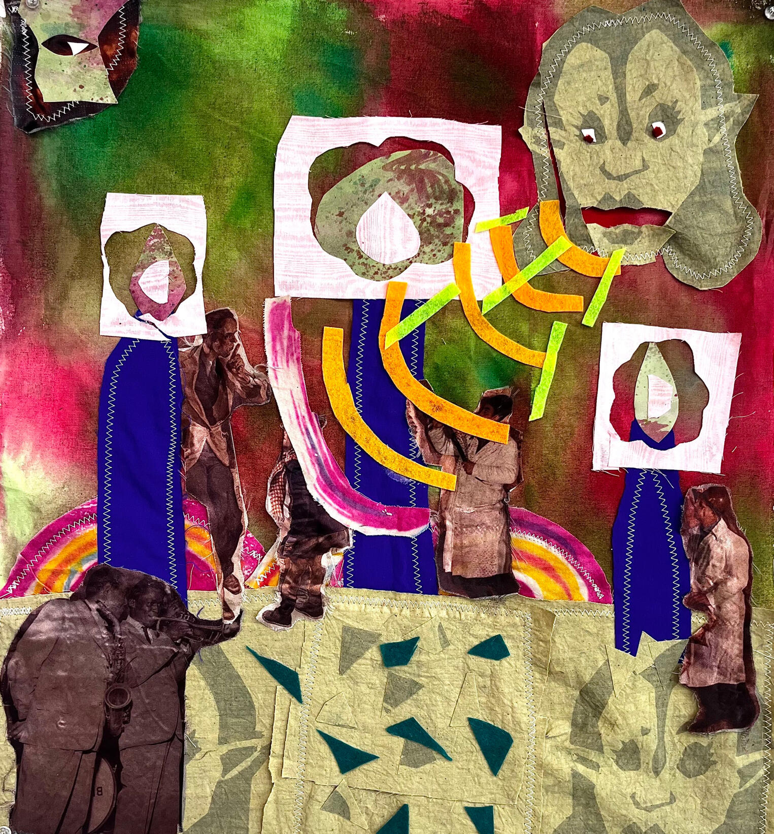 The End 2, February 2025, Textile Collage