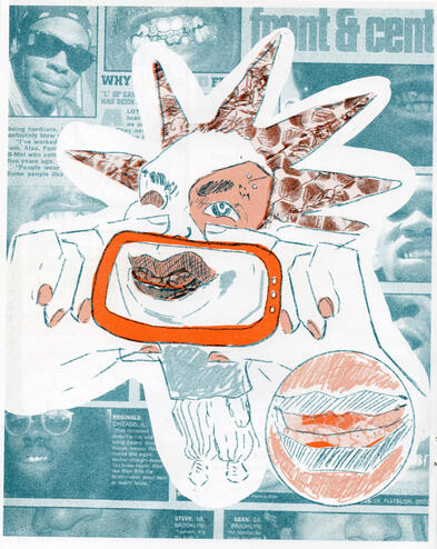 _SLEEK_, October 2025, Textiles, Risograph