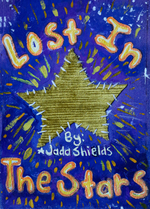 December 2023, Gouache, Textiles, Canvas, Acrylic Paint