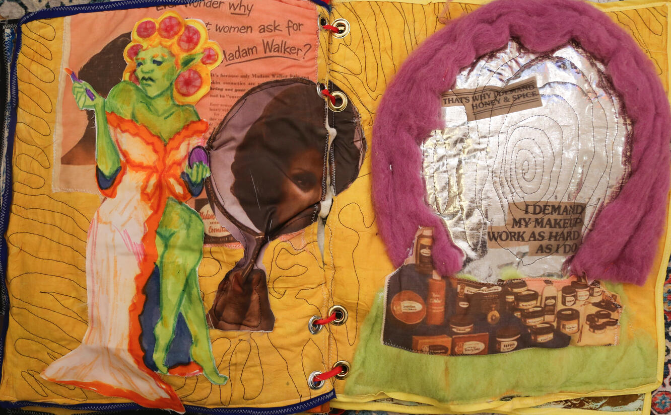 The Avengers Spread 3, December 2025, Textile Collage, Dye Sublimation Printer, Heat Press Paint, Heat Press Crayons